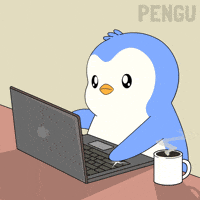 Working Work From Home GIF by Pudgy Penguins