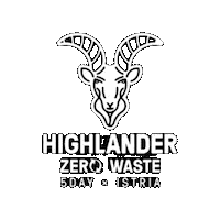 Zero Waste Highlander Sticker by HIGHLANDERAdventure