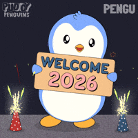 New Year Penguin GIF by Pudgy Penguins