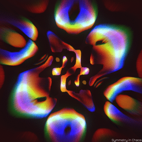 symmetryinchaos giphyupload blender3d #dispersion #wave #op #art #organic GIF