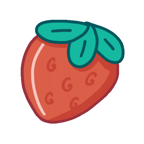 shortcakestudio sweet healthy fruit strawberry Sticker