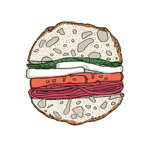 billiejusticethomson giphyupload sandwich panini bjt Sticker