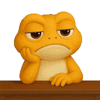 Bored Still Waiting Sticker by Turbo Toad