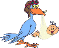 Baby Stork Sticker