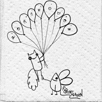 Floating Happy Birthday GIF