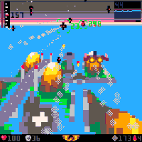 chiptune lock voxel missile pico8 GIF