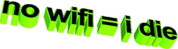 wifi die Sticker by AnimatedText