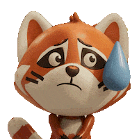 Sorry Red Panda Sticker by TheTinies