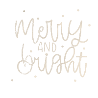 Christmas Lettering Sticker