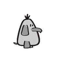 Elephant Sticker by Allie the Ellie