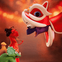 Chinese New Year Celebration GIF by Claynosaurz