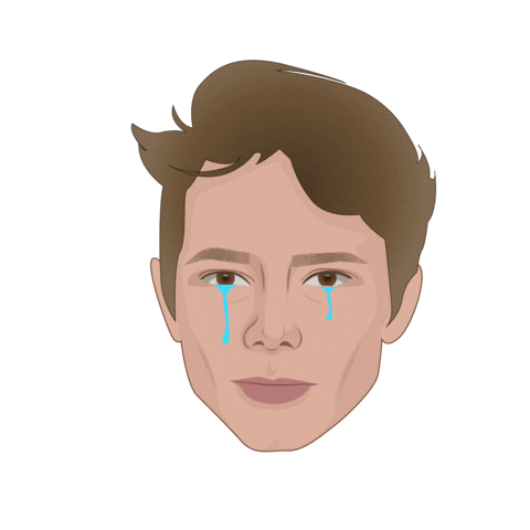 Sad Cry Sticker
