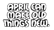 Happy April Sticker by OpticalArtInc.