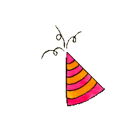 party celebrate birthday feest verjaardag Sticker