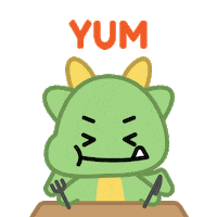 Hungry Food Sticker by PlayDappTown