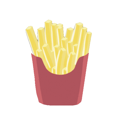 Fries Pommes Sticker