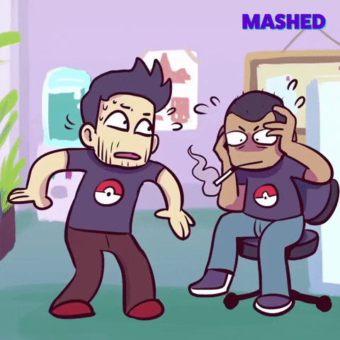 Nervous Two Guys GIF by Mashed