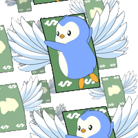 Money Penguin Sticker by Pudgy Penguins