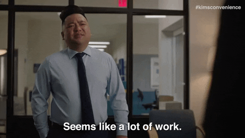Cookie Monster Laziness GIF by Kim's Convenience