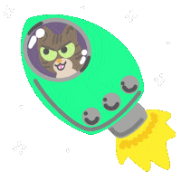 Space Cat Sticker