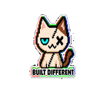 Cat Stay Weird Sticker by Weird Cats