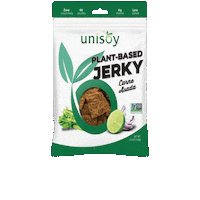 unisoyjerky carneasada veganjerky unisoy plantbasedjerky Sticker
