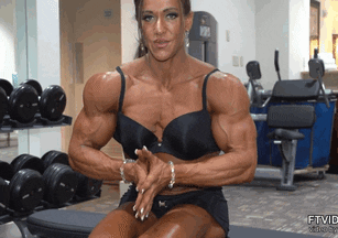 sarah hayes female muscle GIF