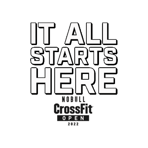 It All Starts Here Crossfit Games Sticker by CrossFit LLC.