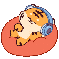 Sleep Tiger Sticker