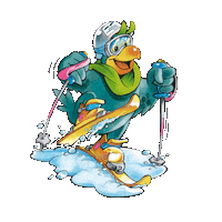 OK-Bergbahnen ski adler maskottchen skifahren Sticker