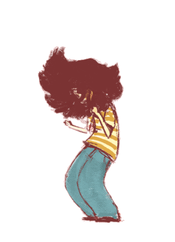 mariannaraskin dance animation headbang rocking Sticker