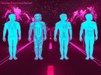 michaelpaulukonis neon meat retrowave cannibalism GIF