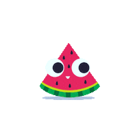 Pixlr summer eyes watermelon rolling Sticker