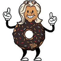 CaffeVita donut seattle coffee caffe vita vita coffee Sticker