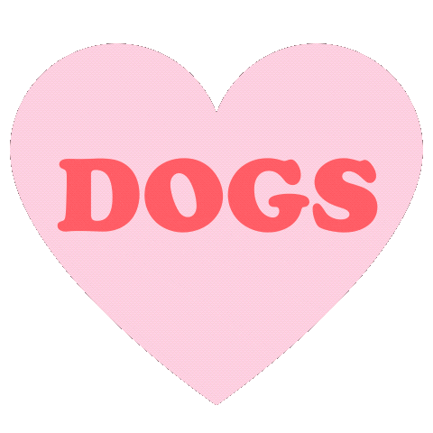 Puppy Love Heart Sticker by Beachy Pups