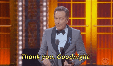 bryan cranston thank you GIF by Tony Awards