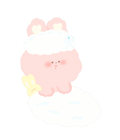 Sleepy Bunny Sticker
