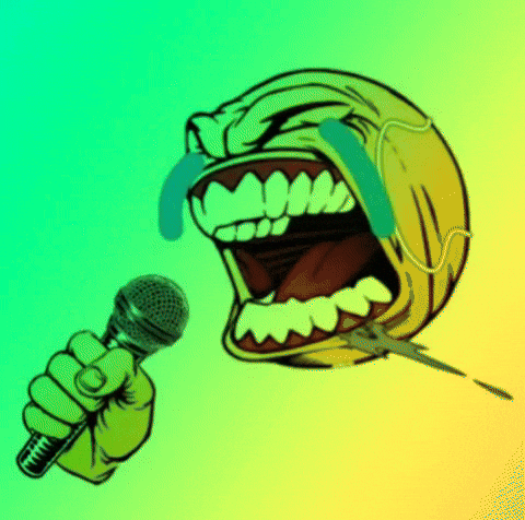 solacefie crying emoji singing giphycreatortest GIF