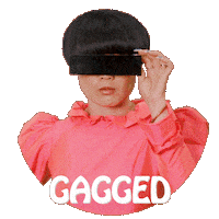 Shocked Disbelief Sticker by Atsuko Okatsuka