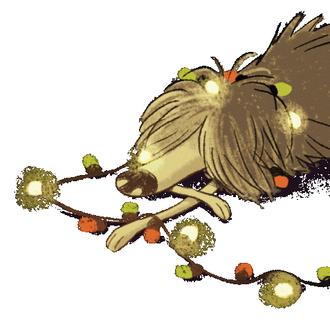 mariam_benarab giphyupload dog christmas sleep Sticker