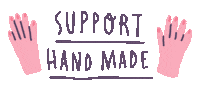 Hand Made Art Sticker by Sara Maese