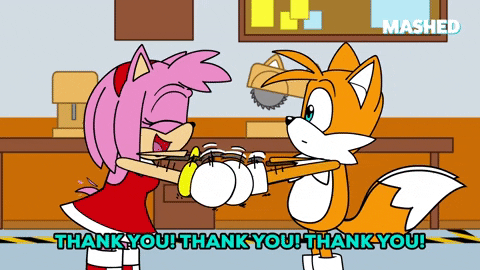 Sonic The Hedgehog Thank You GIF by Mashed