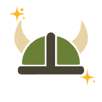 vikings hearts Sticker by Portland State University