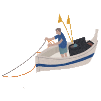 Boat Fisherman Sticker