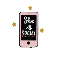 amandaholdendesigns she is social Sticker
