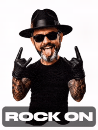 Awesome Rock On GIF by SkullyTattoo