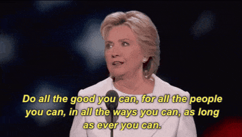 do all the good you can hillary clinton GIF by Democratic National Convention