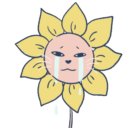 surmontlii giphyupload sad flower rain Sticker