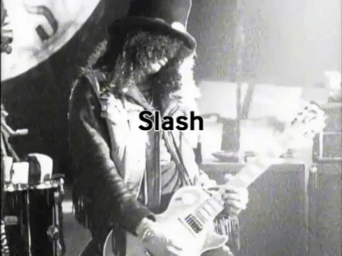 guns n roses slash GIF