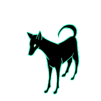 dog dino Sticker